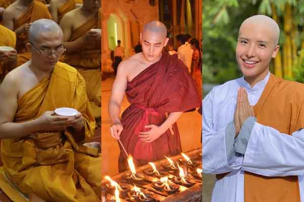 MC Đại Nghĩa, Võ Đăng Khoa, Á hậu Khánh Phương…. không màn nhan sắc, xuống tóc đi tu tìm nơi hưởng lạc