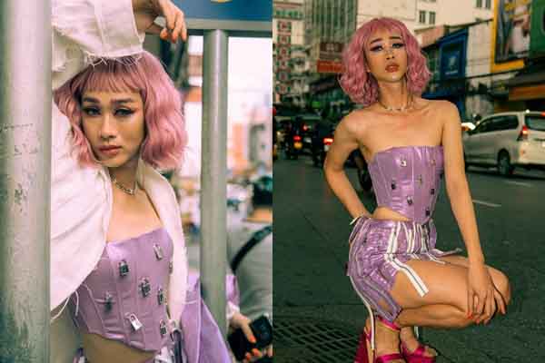 Hải Triều lên đồ ‘cực cháy’, ‘nổi bần bật’ trên đường phố Thái Lan