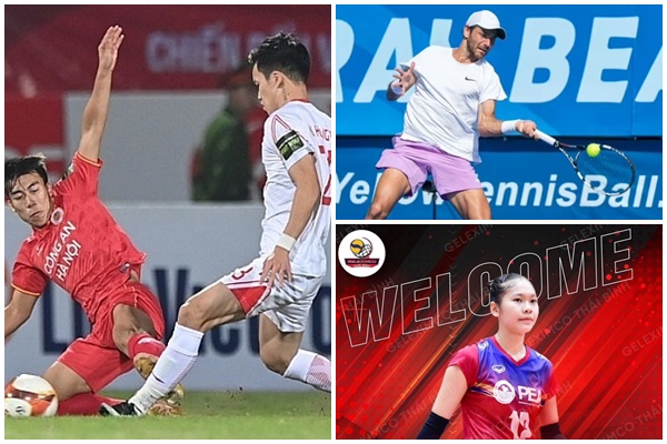 Thể thao hôm nay: Phạt nặng cầu thủ làm Hoàng Đức chấn thương; Chuyên gia bất động sản thắng cựu số 8 tennis thế giới