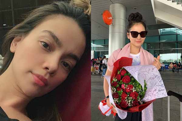 Hà Hồ, Phương Trinh Jolie ‘than trời’ vì bão lớn