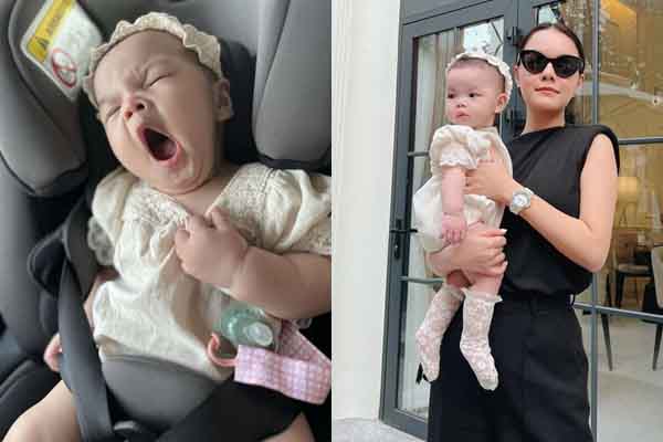 Con gái 7 tháng tuổi đã bộc lộ tính cách hài hước, Phạm Quỳnh Anh chỉ biết thốt: ‘Giống mẹ như đúc’