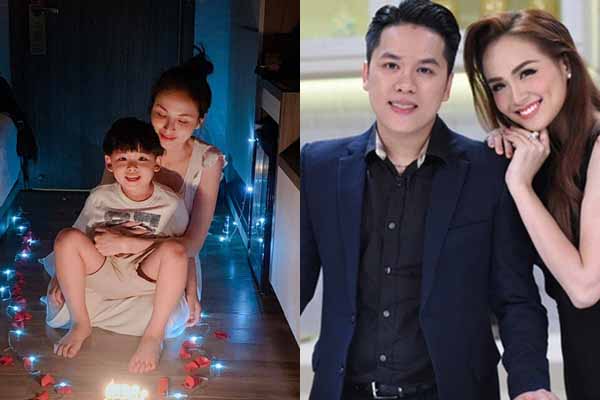 Phủ nhận ly hôn nhưng Diễm Hương đón sinh nhật không chồng kề bên