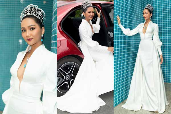 Toàn cảnh trang phục giúp H’Hen Niê nổi bật khi làm ‘host’ Hoa hậu Hoàn vũ Việt Nam 2019