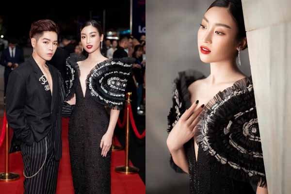 Đỗ Mỹ Linh lấy tay che chắn để tránh “lộ hàng”