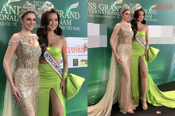 Đeo sash chụp ảnh cùng Hoa hậu Isabella Menin, Bảo Ngọc bị nhận xét ‘làm màu’, nhan sắc vẫn ‘lu mờ’