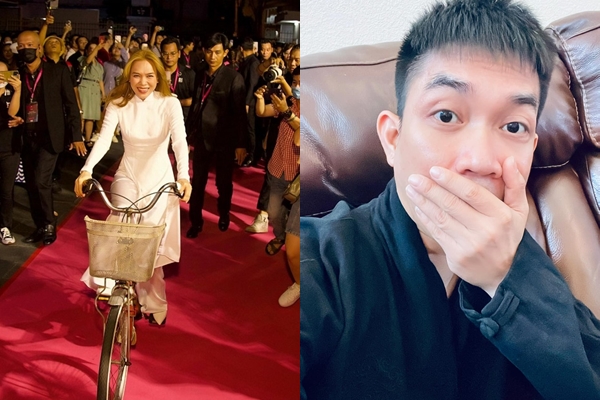 Sao Việt 7/4: Mỹ Tâm diện áo dài trắng đạp xe trên thảm đỏ, Phạm Khánh Hưng hốt hoảng khi bị đưa thông tin sai sự thật