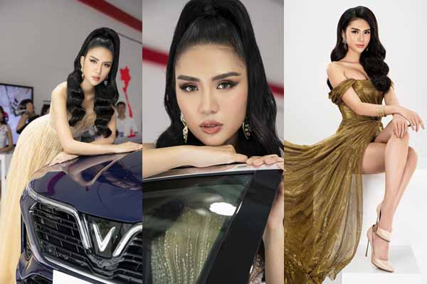 Yến Phạm khoe nhan sắc rực rỡ tại Việt Nam Motor Show 2019
