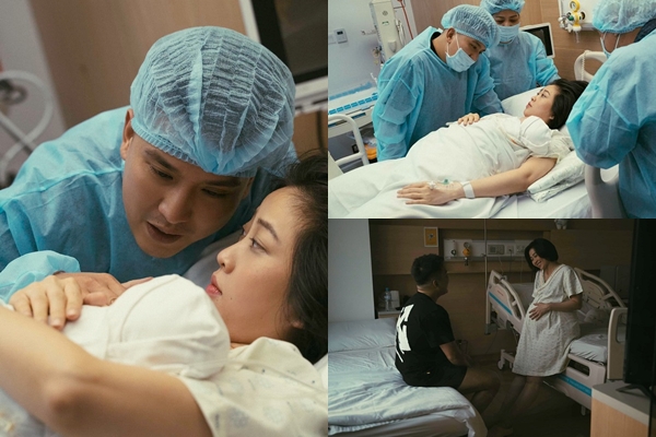 Liêu Hà Trinh hạ sinh con trai đầu lòng, ông xã kém 2 tuổi túc trực không rời nửa bước