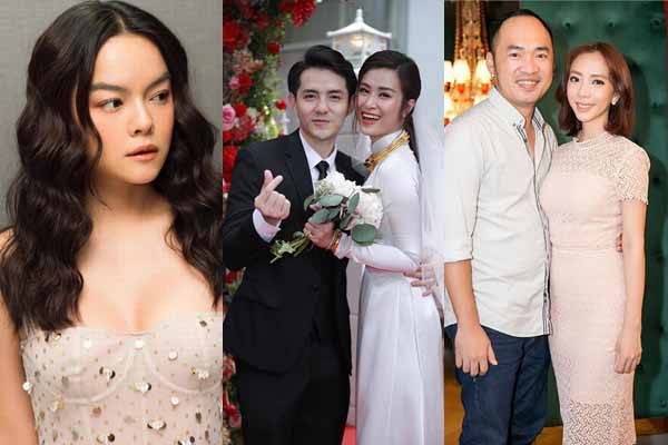 Tiến Luật – Thu Trang tươi rói, Phạm Quỳnh Anh thất lạc đồ khi dự đám cưới Đông Nhi