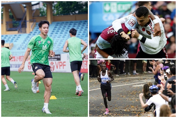 Thể thao hôm nay: Ronaldo ‘vật nhau’ với hậu vệ Aston Villa; Evans Chebet về nhất New York City Marathon