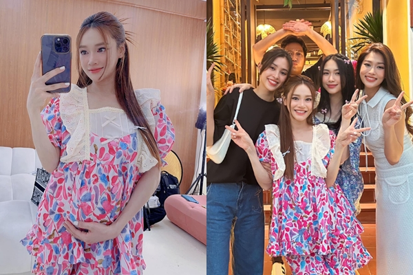 Đọ dáng bên hai Hoa hậu Vbiz, ‘mẹ bầu’ Nhã Phương vẫn tỏa sáng ngời ngời