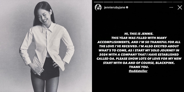 Jennie xác nhận lập công ty riêng, sẽ hoạt động solo