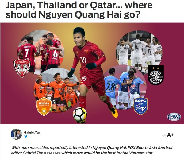 Quang Hải  có thể chơi tốt ở Nhật Bản, Qatar hay Thái Lan ?