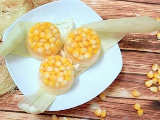 Thạch rau câu bắp tươi khiến tụi nhỏ mê tít