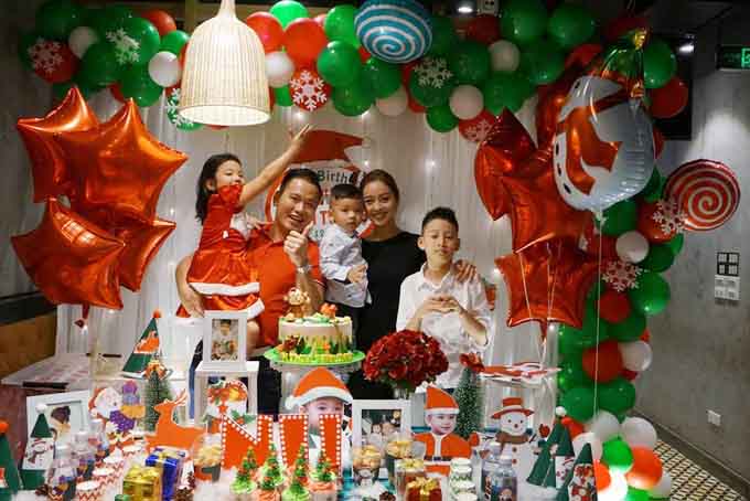 Không khí đầm ấm của gia đình Jennifer trong tiệc sinh nhật bé út 2 tuổi