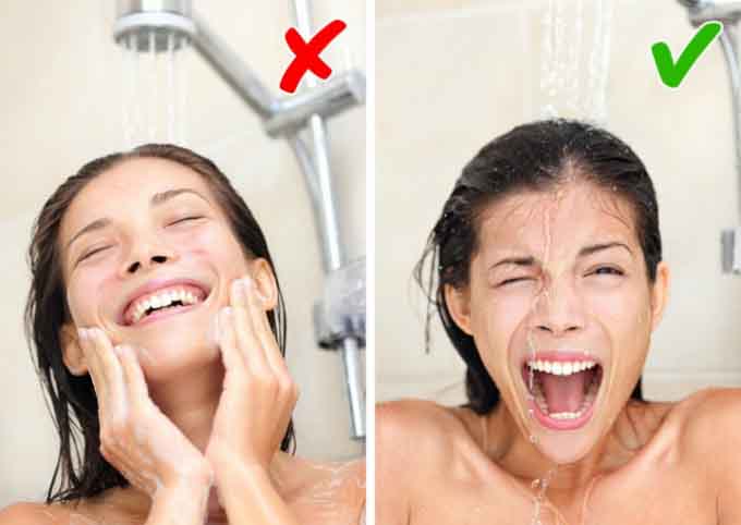 Những thói quen cần loại bỏ khi tắm