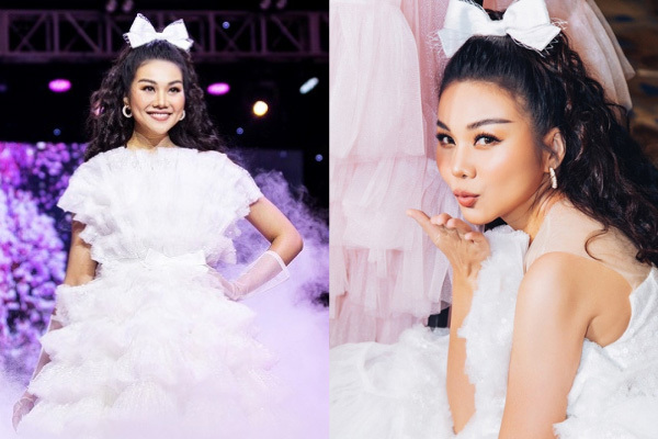 Thanh Hằng hóa thân thành công chúa, đẹp choáng ngợp trên sàn runway
