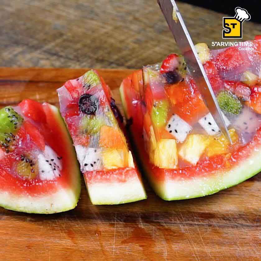 Lạ mắt và gây cảm hứng với món thạch trái cây đa sắc