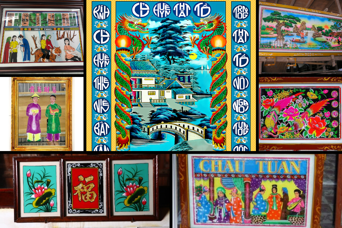 Tranh kiếng Nam Bộ – Nét di sản nghệ thuật trong ngôi nhà gia tiên