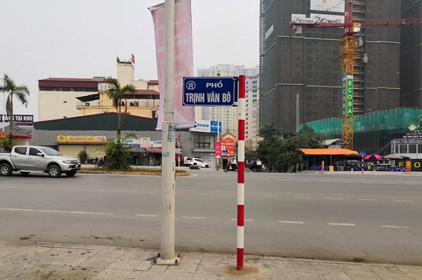 Chính thức gắn biển phố mang tên nhà tư sản Trịnh Văn Bô