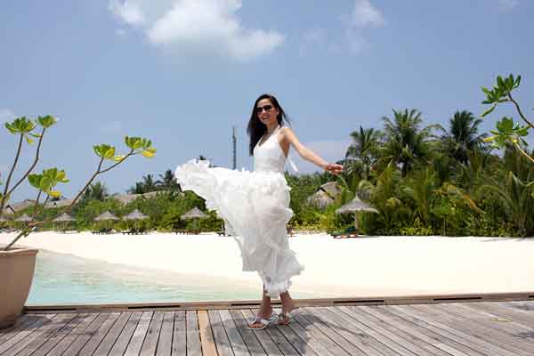 Váy maxi đâu chỉ dành cho các nàng chân dài