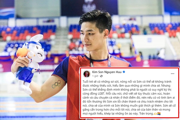 VĐV Nguyễn Hữu Kim Sơn thừa nhận tuổi trẻ nông nổi, mong khép lại những ồn ào