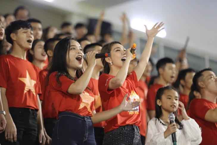 Giải nhất ‘Hành trình Hát vì đội tuyển’ được biểu diễn tại lễ khai mạc U.21 quốc tế 2019