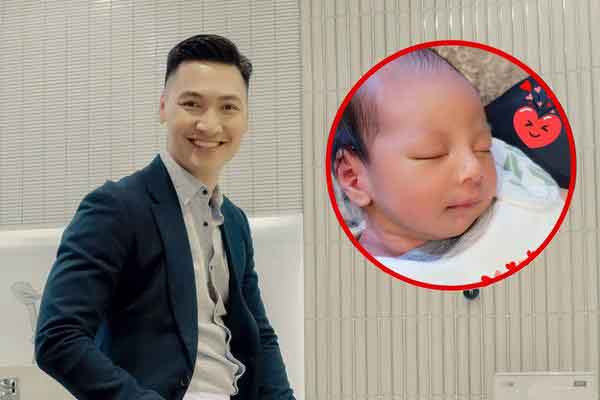 Mạnh Trường khoe quý tử vừa chào đời có khuôn mặt giống bố y đúc, netizen trầm trồ: ‘Nam thần đây rồi!’